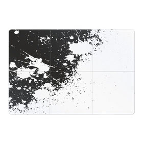 Магнитный плакат 3Х2 с принтом Чёрное-белое в Кировске, Полимерный материал с магнитным слоем | 6 деталей размером 9*9 см | гранж | краска | пятна