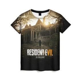 Женская футболка 3D с принтом Resident Evil в Кировске, 100% полиэфир ( синтетическое хлопкоподобное полотно) | прямой крой, круглый вырез горловины, длина до линии бедер | horror | jovovich | milla | zombie | вирус | зло | зомби | йовович | милла | обитель | ужас