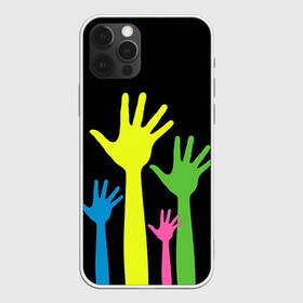 Чехол для iPhone 12 Pro с принтом Руки вверх! в Кировске, силикон | область печати: задняя сторона чехла, без боковых панелей | светящиеся | флуоресцентный | флюр | флюровый