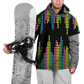 Накидка на куртку 3D с принтом Эквалайзер в Кировске, 100% полиэстер |  | Тематика изображения на принте: equalizer | светящиеся | флуоресцентный | флюр | флюровый