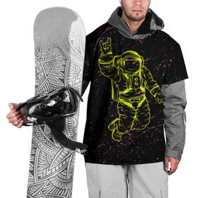 Накидка на куртку 3D с принтом Космический рок в Кировске, 100% полиэстер |  | Тематика изображения на принте: космонавт | светящиеся | скафандр | флуоресцентный | флюр | флюровый