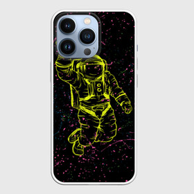 Чехол для iPhone 13 Pro с принтом Космический рок в Кировске,  |  | космонавт | светящиеся | скафандр | флуоресцентный | флюр | флюровый