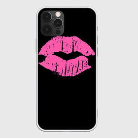Чехол для iPhone 12 Pro Max с принтом Чмок в Кировске, Силикон |  | губы | светящиеся | флуоресцентный | флюр | флюровый