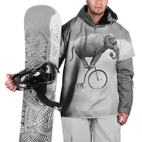 Накидка на куртку 3D с принтом Hipster Bike в Кировске, 100% полиэстер |  | elephant | hipster | индия | йога | слон | хипстер