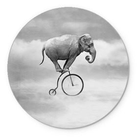 Коврик круглый с принтом Hipster Bike в Кировске, резина и полиэстер | круглая форма, изображение наносится на всю лицевую часть | elephant | hipster | индия | йога | слон | хипстер
