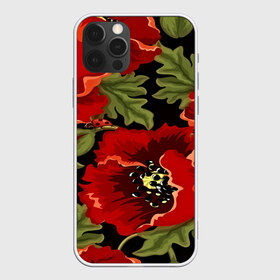 Чехол для iPhone 12 Pro Max с принтом Цветение мака в Кировске, Силикон |  | flower | красные | полевой цветок | природа | розы | текстуры | цветочки | цветы