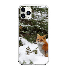 Чехол для iPhone 11 Pro матовый с принтом Лиса в зимнем лесу в Кировске, Силикон |  | fox | животное | зверь | красивая | лес | лис | лиса | лисенок | лисица | лисичка | мех | патрикеевна | песец | плутовка | прикольная | природа | рыжая | рыжий цвет | сказка | хвост | хитрая | хищник