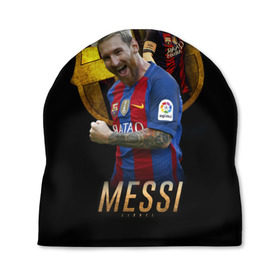 Шапка 3D с принтом Messi в Кировске, 100% полиэстер | универсальный размер, печать по всей поверхности изделия | barcelona | lionel  messi | messi | барса | барселона | лионель месси | футбол | футбольный  клуб барселона