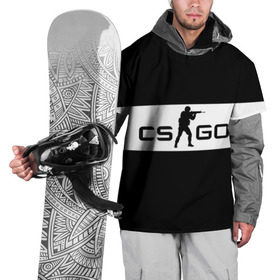 Накидка на куртку 3D с принтом CS GO черно-белый в Кировске, 100% полиэстер |  | Тематика изображения на принте: cs go | контер страйк | контра