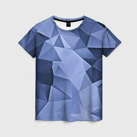 Женская футболка 3D с принтом Geometry contrast в Кировске, 100% полиэфир ( синтетическое хлопкоподобное полотно) | прямой крой, круглый вырез горловины, длина до линии бедер | 