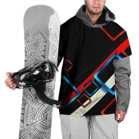 Накидка на куртку 3D с принтом Soul geometry в Кировске, 100% полиэстер |  | 3d | грань | краски | кубик | кубики | линии | мозаика | прикольные | разноцветные | ребро | текстура | тени | узор