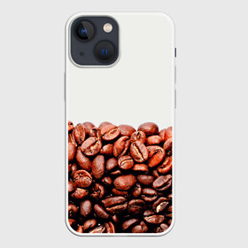 Чехол для iPhone 13 mini с принтом coffee в Кировске,  |  | 3d | beans | coffee | еда | зерна | кофе | напиток | природа | текстуры