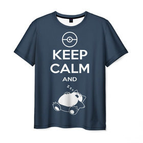 Мужская футболка 3D с принтом Снорлакс в Кировске, 100% полиэфир | прямой крой, круглый вырез горловины, длина до линии бедер | pikachu | pokemon | пикачу | покемон | сквиртл