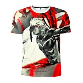 Мужская футболка 3D спортивная с принтом Tokyo Ghoul в Кировске, 100% полиэстер с улучшенными характеристиками | приталенный силуэт, круглая горловина, широкие плечи, сужается к линии бедра | anime | ghoul | tokyo | tokyo ghoul | гуль | канеки