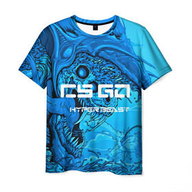 Мужская футболка 3D с принтом CS GO:Hyper beast(cold style) в Кировске, 100% полиэфир | прямой крой, круглый вырез горловины, длина до линии бедер | hyper beast | кс го | скоростной зверь