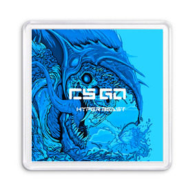 Магнит 55*55 с принтом CS GO:Hyper beast(cold style) в Кировске, Пластик | Размер: 65*65 мм; Размер печати: 55*55 мм | hyper beast | кс го | скоростной зверь