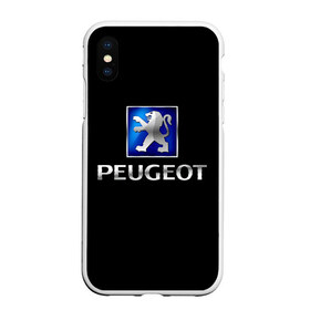 Чехол для iPhone XS Max матовый с принтом Peugeot в Кировске, Силикон | Область печати: задняя сторона чехла, без боковых панелей | brand | car | france | logo | peugeot | автомобиль | логотип | марка | франция