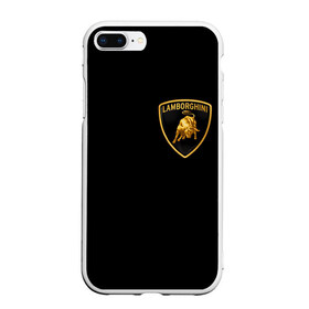 Чехол для iPhone 7Plus/8 Plus матовый с принтом Lamborghini в Кировске, Силикон | Область печати: задняя сторона чехла, без боковых панелей | brand | car | italy | lamborghini | logo | автомобиль | италия | ламборджини | логотип | марка