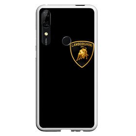 Чехол для Honor P Smart Z с принтом Lamborghini в Кировске, Силикон | Область печати: задняя сторона чехла, без боковых панелей | brand | car | italy | lamborghini | logo | автомобиль | италия | ламборджини | логотип | марка