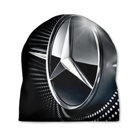 Шапка 3D с принтом Mercedes-Benz в Кировске, 100% полиэстер | универсальный размер, печать по всей поверхности изделия | car | germany | logo | make | mercedes benz | автомобиль | германия | логотип | марка | мерседес бенц