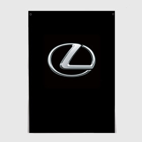 Постер с принтом Lexus в Кировске, 100% бумага
 | бумага, плотность 150 мг. Матовая, но за счет высокого коэффициента гладкости имеет небольшой блеск и дает на свету блики, но в отличии от глянцевой бумаги не покрыта лаком | brand | car | japan | lexus | logo | toyota motor | автомобиль | лексус | логотип | марка | япония