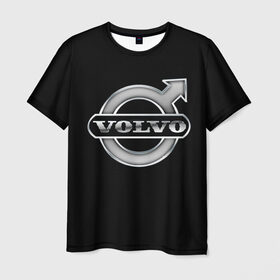 Мужская футболка 3D с принтом Volvo в Кировске, 100% полиэфир | прямой крой, круглый вырез горловины, длина до линии бедер | brand | car | logo | sweden | volvo | автомобиль | вольво | логотип | марка | швеция