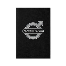 Обложка для паспорта матовая кожа с принтом Volvo в Кировске, натуральная матовая кожа | размер 19,3 х 13,7 см; прозрачные пластиковые крепления | brand | car | logo | sweden | volvo | автомобиль | вольво | логотип | марка | швеция