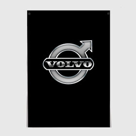 Постер с принтом Volvo в Кировске, 100% бумага
 | бумага, плотность 150 мг. Матовая, но за счет высокого коэффициента гладкости имеет небольшой блеск и дает на свету блики, но в отличии от глянцевой бумаги не покрыта лаком | brand | car | logo | sweden | volvo | автомобиль | вольво | логотип | марка | швеция