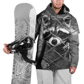 Накидка на куртку 3D с принтом Свободу Енотам в Кировске, 100% полиэстер |  | raccoon | енот