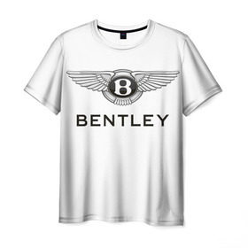 Мужская футболка 3D с принтом Bentley в Кировске, 100% полиэфир | прямой крой, круглый вырез горловины, длина до линии бедер | Тематика изображения на принте: bentley | brand | britain | car | elite | expensive | limited | logo | mtorz | автомобиль | британия | бэнтли | дорогой | лимитед | логотип | марка | мторз | элитный