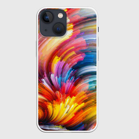 Чехол для iPhone 13 mini с принтом Яркие краски в Кировске,  |  | 2017 | классно | красиво | мазки | радуга | фестиваль красок | холи | яркие краски