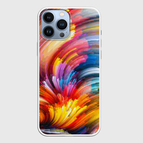 Чехол для iPhone 13 Pro Max с принтом Яркие краски в Кировске,  |  | 2017 | классно | красиво | мазки | радуга | фестиваль красок | холи | яркие краски