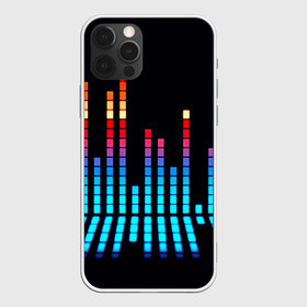 Чехол для iPhone 12 Pro Max с принтом Эквалайзер в Кировске, Силикон |  | музыка | полосы | разноцветный | яркий
