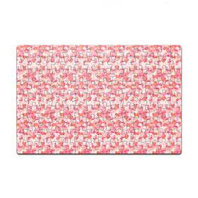 Пазл магнитный 126 элементов с принтом Розовый фламинго в Кировске, полимерный материал с магнитным слоем | 126 деталей, размер изделия —  180*270 мм | камуфляж | паттерн | птицы | розовый
