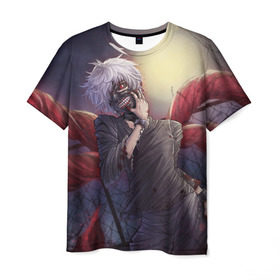 Мужская футболка 3D с принтом Sexy в Кировске, 100% полиэфир | прямой крой, круглый вырез горловины, длина до линии бедер | anime | ghoul | tokyo | tokyo ghoul | гуль