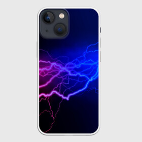 Чехол для iPhone 13 mini с принтом Столкновение энергии в Кировске,  |  | молния | разряд | электричество | яркий