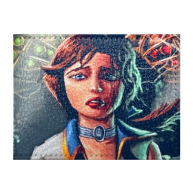 Обложка для студенческого билета с принтом BioShock Infinite в Кировске, натуральная кожа | Размер: 11*8 см; Печать на всей внешней стороне | elizabeth | биошок | элизабет
