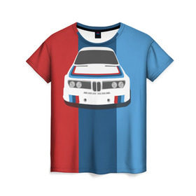 Женская футболка 3D с принтом Colors в Кировске, 100% полиэфир ( синтетическое хлопкоподобное полотно) | прямой крой, круглый вырез горловины, длина до линии бедер | auto | bmw | авто | бмв | машина
