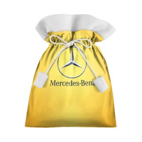 Подарочный 3D мешок с принтом Yellow Benz в Кировске, 100% полиэстер | Размер: 29*39 см | Тематика изображения на принте: car | mercedes | авто | мерседес