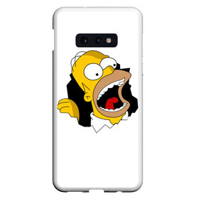 Чехол для Samsung S10E с принтом The Simpsons в Кировске, Силикон | Область печати: задняя сторона чехла, без боковых панелей | гомер | крик | симпсоны | спрингфилд