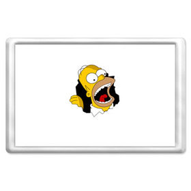 Магнит 45*70 с принтом The Simpsons в Кировске, Пластик | Размер: 78*52 мм; Размер печати: 70*45 | гомер | крик | симпсоны | спрингфилд