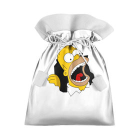 Подарочный 3D мешок с принтом The Simpsons в Кировске, 100% полиэстер | Размер: 29*39 см | Тематика изображения на принте: гомер | крик | симпсоны | спрингфилд