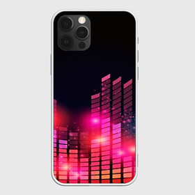 Чехол для iPhone 12 Pro с принтом Equalizer light в Кировске, силикон | область печати: задняя сторона чехла, без боковых панелей | color | colour | glim | glow | light | lights | shine | world