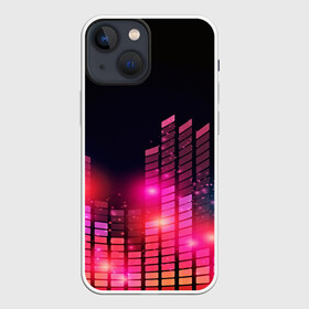 Чехол для iPhone 13 mini с принтом Equalizer light в Кировске,  |  | Тематика изображения на принте: color | colour | glim | glow | light | lights | shine | world