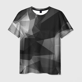 Мужская футболка 3D с принтом Camo - Black & White (Чёрно-белый камуфляж) в Кировске, 100% полиэфир | прямой крой, круглый вырез горловины, длина до линии бедер | 0x000000123 | camo | камуфляж | чёрно белый