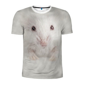 Мужская футболка 3D спортивная с принтом Крыса в Кировске, 100% полиэстер с улучшенными характеристиками | приталенный силуэт, круглая горловина, широкие плечи, сужается к линии бедра | животные | крыса | мордочка | мышка | мышь | природа