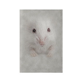 Обложка для паспорта матовая кожа с принтом Крыса в Кировске, натуральная матовая кожа | размер 19,3 х 13,7 см; прозрачные пластиковые крепления | животные | крыса | мордочка | мышка | мышь | природа