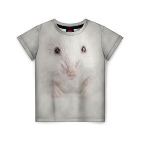 Детская футболка 3D с принтом Крыса в Кировске, 100% гипоаллергенный полиэфир | прямой крой, круглый вырез горловины, длина до линии бедер, чуть спущенное плечо, ткань немного тянется | животные | крыса | мордочка | мышка | мышь | природа