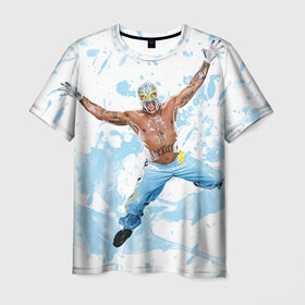 Мужская футболка 3D с принтом Рей Мистерио в Кировске, 100% полиэфир | прямой крой, круглый вырез горловины, длина до линии бедер | wrestling