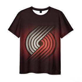 Мужская футболка 3D с принтом NBA: Портленд трэйл блэйзерс в Кировске, 100% полиэфир | прямой крой, круглый вырез горловины, длина до линии бедер | nba